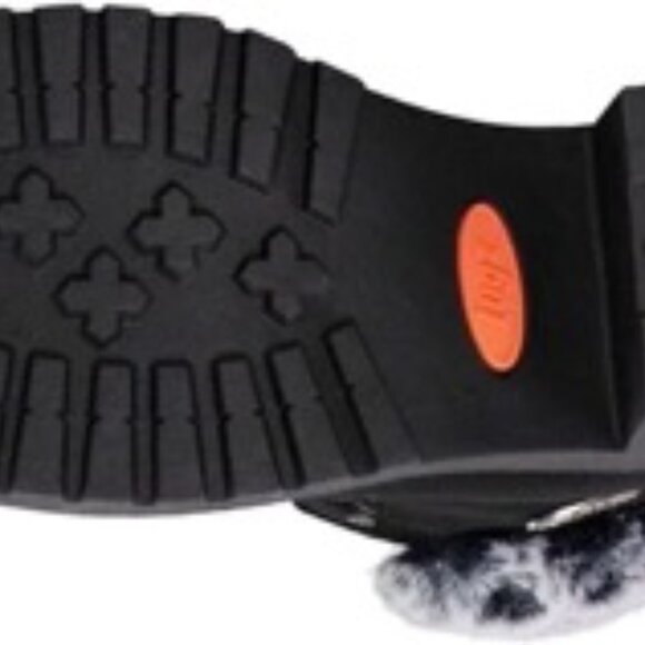 Lugz women's Clove Block Heel Ankle Bootie Faux Fur Fashion Boot Black Size 5.5 - Picture 5 of 5